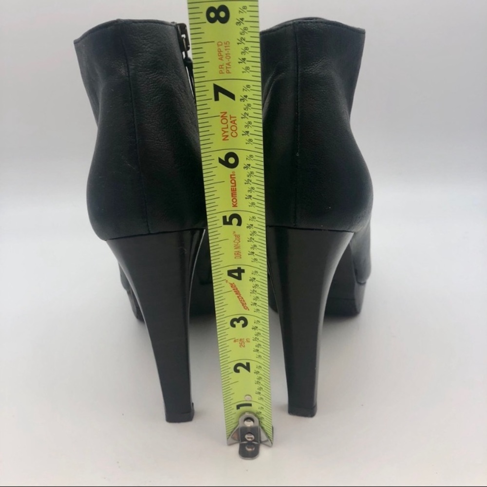 Stuart Weitzman Black Leather Ankle Booties - Picture 8 of 9